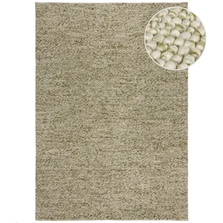 Flair Rugs Minerals Wollteppich 80 x 150 cm Grün