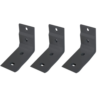 paramondo Deckenhalterung für Kassettenmarkise Line Markise Deckenmontage Halterung Kombihalterung, Zubehör, 3er Set, Anthrazit-Matt