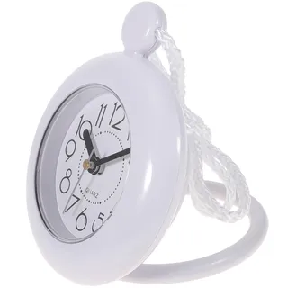 PRETYZOOM Badezimmeruhr aus Kunststoff Leichte Baduhr zum Hängen Moderne Wanduhr ohne Batterie Uhr für Badezimmer und Dusche