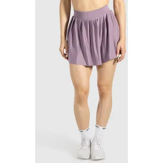 Smilodox Rocktights Cindra, SoftFeel High Waist Skort mit Faltenschnitt, Tennisrock Kurze Hose schnelltrocknend, atmungsaktiv elastisch, Tennis Training lila XS