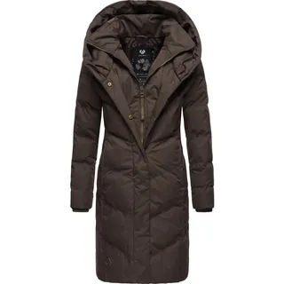 Ragwear Steppmantel »Steppmantel Natalka«, stylischer, gesteppter Winterparka mit gefütterter Kapuze braun
