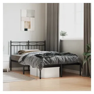 vidaXL 120 x 200 cm Schwarz