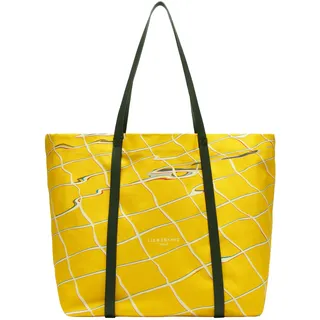 Liebeskind Berlin Damen-Shopper „Aurora“ – Große Canvas-Tasche Damen mit Reißverschlussfach und Leder-Schulterriemen – Shopper Bag Women – Passend für Laptops bis 16 Zoll – Light Bag