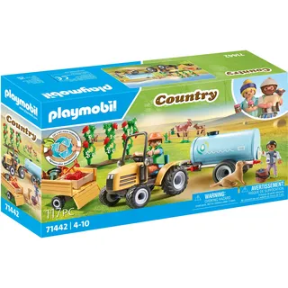Playmobil 71442 Traktor mit Anhänger und Wassertank (71442, Playmobil Country)