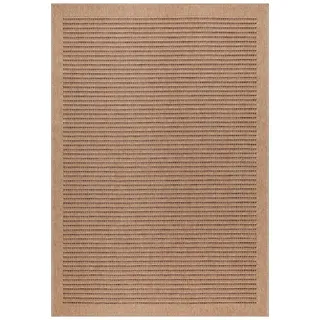 Carpetsale24 XXL Outdoor Teppich 280x370 cm – großer Wetterfester Teppich in Jute-Optik – Flachgewebe, Pflegeleicht & Ideal für große Außenbereiche