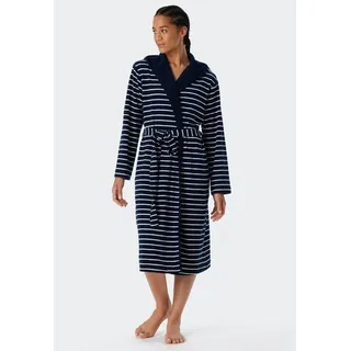 SCHIESSER Bademantel Feather Terry Blau XL