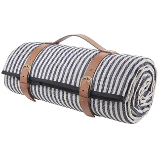 BUTLERS Picknickdecke Wanderlust blau 150 x 200 cm