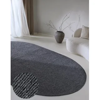 Villeroy & Boch Francois grau Anthrazit, B:160cm H:7mm L:231cm, Wolle, Teppiche, in rund, oval, Läufer, handgewebt, Wolle, Wohnzimmer, Schlafzimmer