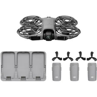 DJI Neo 2 Fly More Combo (nur Drohne), 4K-Drohne mit Kamera | Start und Landung auf der Handfläche, Gestensteuerung, ActiveTrack, Omnidirektionale Hinderniserkennung, 3 Akkus