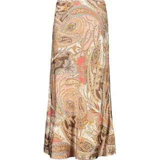 Monari Maxirock Damen Paisleymuster Braun 38