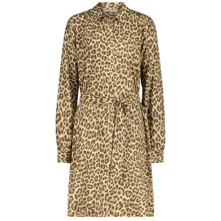 Codello Hemdblusenkleid Codello Kleid mit farbigem Leomuster beige|braun