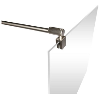 Schulte Duschwand-Stabilisationsstange Stabilisator für 5 - 8 mm Glas, Edelstahloptik, kürzbar silberfarben 200 cm