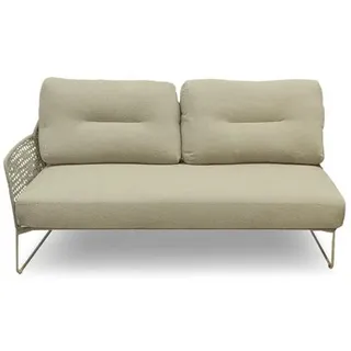 idyl Gartensofa Bakki Edelstahl Latte