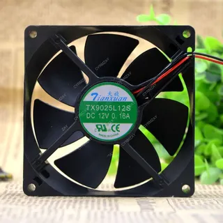 CYRMZAY kompatibel für Tianxuan TX9025L12S DC 12V 0.16A 90 * 90 * 25mm 2Pin Cooling Lüfter