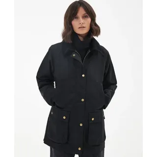 Barbour Acorn Waxed Jacket - Mantel - Damen Black / Classic UK 12 / M