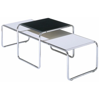 Couchtisch Laccio Table Knoll International schwarz, Designer Marcel Breuer, 45x55x48 cm