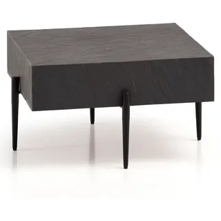 FineBuy Couchtisch Anthrazit Steinoptik 64 x 64 x 35 cm