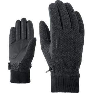Multisporthandschuhe ZIENER "IRUK AW" Gr. 9,5, grau (dunkelgrau) Herren Handschuhe Sporthandschuhe