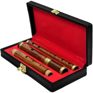 Irish Professional Rosewood D Flöte, Rosenholzflöte aus 4 Einzelstücken, naturbelassen, mit Etui
