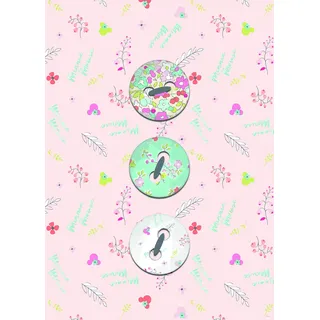 KOMAR Wandbild Minnie Mouse Buttons 50 x 70 cm