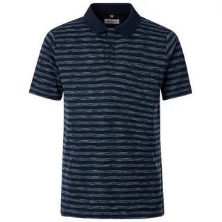Redmond Poloshirt gestreift blau XL