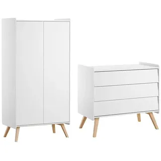 BABYZIMMER 2-teilig Vintage Weiß