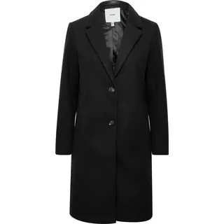 ICHI IHJANNET JA4 Damen Steppmantel Wintermantel Winterjacke Kurzmantel mit Reve - Schwarz - 38