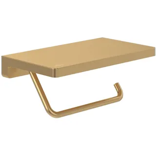 Villeroy & Boch V&B Toilettenpapierhalter Elements Striking 200x110x79mm, mit Ablage, brushed gold