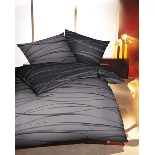 KAEPPEL Motion Mako-Satin zinn 135 x 200 cm + 80 x 80 cm