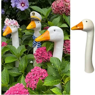 of Gartenstecker Gänsehals 35 cm Mehrfarbig
