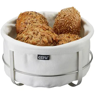 GEFU Brunch Brotkorb Edelstahl Weiß