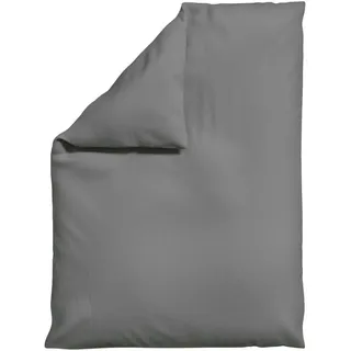 Schlafgut Bettdeckenbezug Knitted Jersey, Grau, Textil, Uni, 155x220 cm, Textiles Vertrauen - Oeko-Tex®, AZO-frei, Bsci, Oeko-Tex® Standard 100, Oeko-Tex® Made IN Green, pflegeleicht, atmungsaktiv, bügelleicht, schadstoffgeprüft, weiche und anschmiegsame Oberfläche, bio, Schlaftextilien, Bettwäsche, Bettwäsche, Übergrößen-Bettwäsche