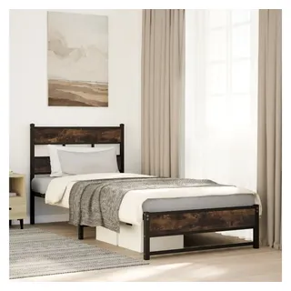 vidaXL Metallbett 100 x 200 cm Brown