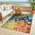 Teppich SANSIBAR 004 bunt multi B 190cm H 5mm L 290cm Polypropylen Teppiche Teppich Flachgewebe modernes Sommer Design und Outdoor geeignet