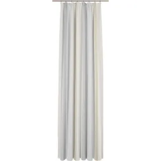 Gardine WIRTH "28066" Gr. 10, grau (taupe), B:450cm H:225cm, Polyester, Gardinen, Store - Faltenband 1:3