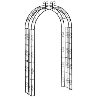 Dehner Metall-Rosenbogen Belmont, ca. B121,5/H239/T38 cm, Schwarz