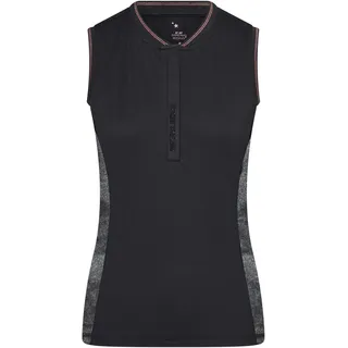Imperial Riding Tech Top Royalty Sporttop ärmellos schwarz mit roségold Glitzer, Größe: S