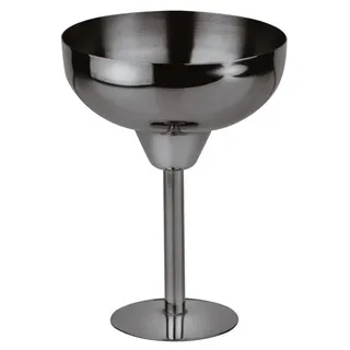 Paderno Cocktailglas Bar Utensils Margarita/Cocktailglas schwarz 0,22 l, Edelstahl, Gläser grau