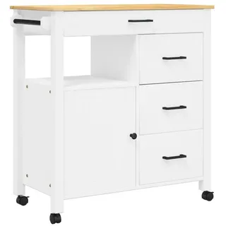 vidaXL Küchenwagen MONZA 84x40x90 cm Massivholz Kiefer