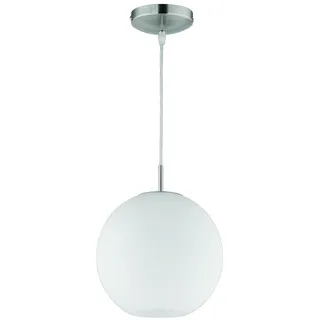 Trio Reality Moon 1-flg. 30 cm rund weiß Glas