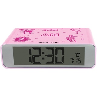 Scout Quarzwecker Digi Clock, 280001025 mit digitaler Anzeige, ideal auch als Geschenk rosa