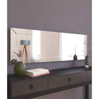 moebel17 6795 Nady Spiegel Wandspiegel Badspiegel Flurspiegel Kosmetikspiegel, Spiegel mit Design, Rahmenlos rechteckig, Transparent, modern, 120 x 40 x 2,2 cm
