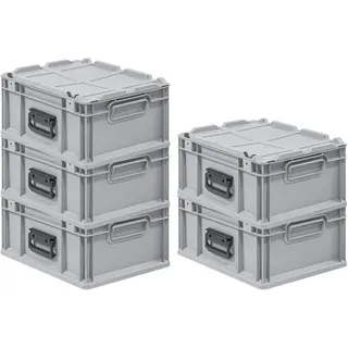 Proregal Eurobox NextGen Portable 18,5 x 30 x 40 cm 5-tlg. grau