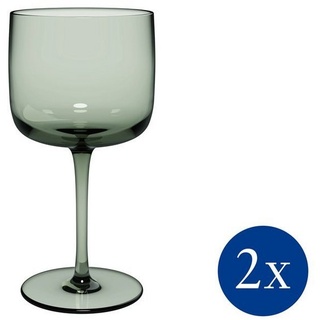like. by Villeroy & Boch Weißweinglas Like Sage Weinkelch, 270 ml, 2 Stück, Glas grün