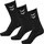 Socken 3 Paare Schwarz 32-35