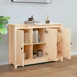 vidaXL Sideboard 100x35x74 cm Massivholz Kiefer