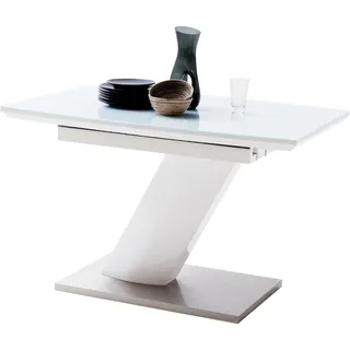 MCA Furniture MCA Galina Säulenausziehtisch Edelstahl/Holzwerkstoff - Silber