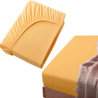 Jersey-spannbettlaken, Baumwolle, 180 X 200 Cm, Beige, Pfirsichfarben