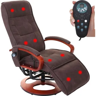 MCW Massagesessel Terni II-R Polyester 0 x 0 x 0 cm Braun drehbar, 9-Punkt-Massage
