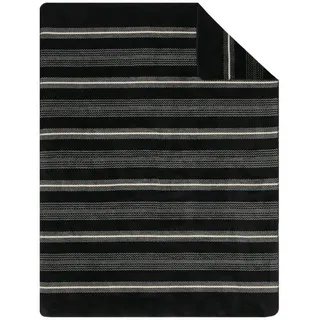 IBENA Cartagena Kuscheldecke 150 x 200 cm Beige/Schwarz